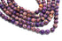 Purple Impression Jasper Gemstone Beads, 8mm, Round